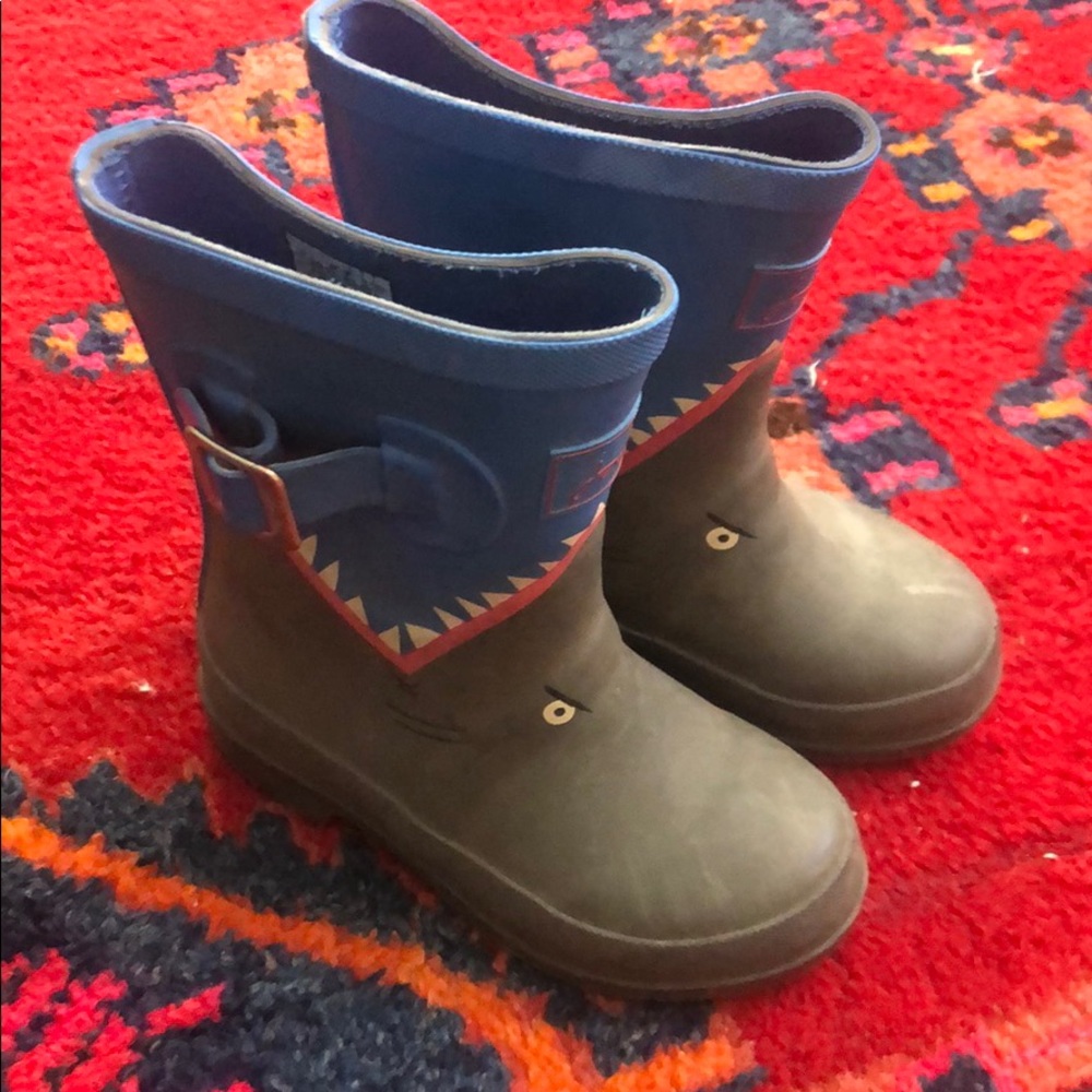 Joules Kids Welly Shark Print